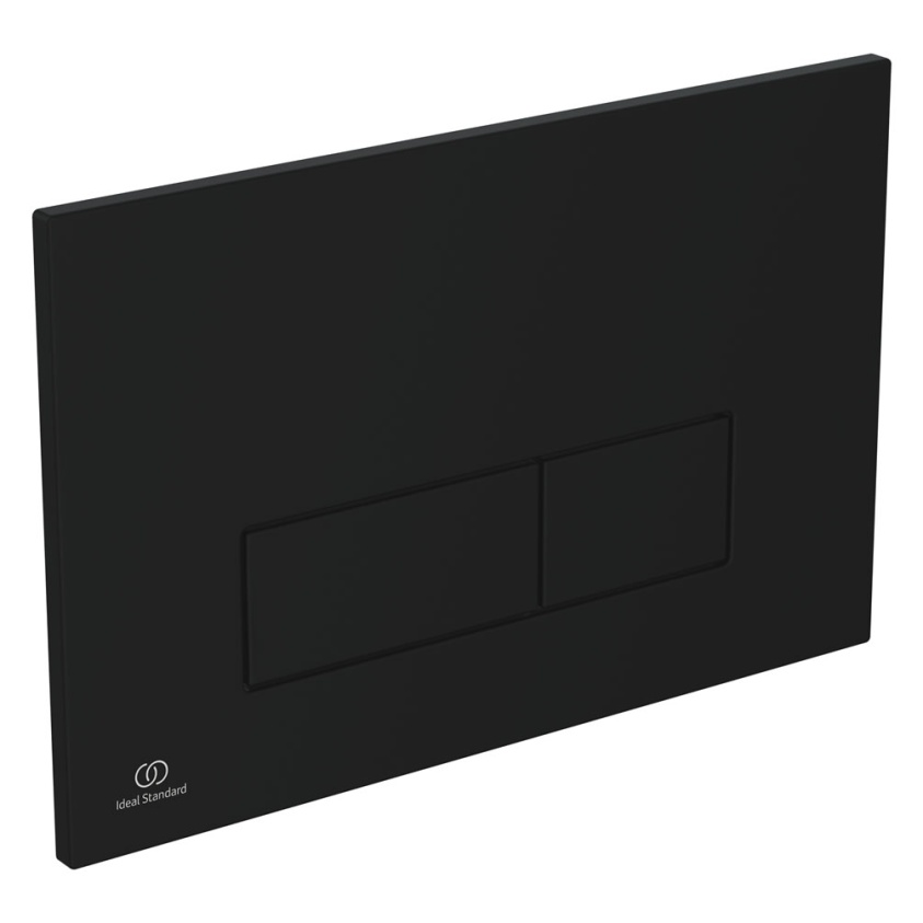 Cutout image of Ideal Standard Oleas Black Mechanical Dual Flush Plate